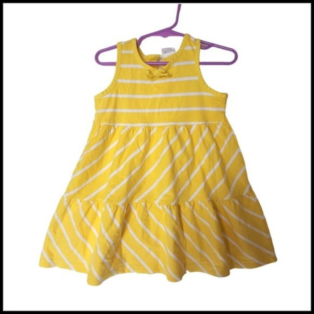 Hanna Andersson Yellow Striped Dress NWT 90 3 Years NWT Kids